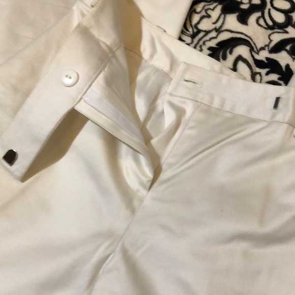LOFT cotton blend white pants - Picture 2 of 8